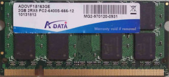 2GB 2Rx8 PC2-6400S-666-12 ADATA