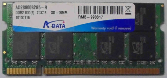 ADATA DDR2 800(5) 2GX16 SO-DIMM