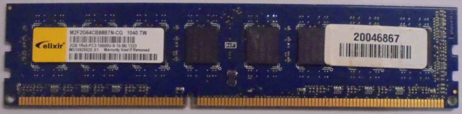 2GB 1Rx8 PC3-10600U-9-10-B0.1333 Elixir