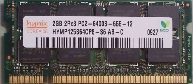2GB 2Rx8 PC2-6400S-666-12 SKhynix