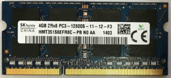 SK hynix 4GB 2Rx8 PC3-12800S-11-12-F3