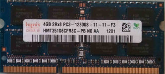 Hynix 4GB 2Rx8 PC3-12800S-11-11-F3