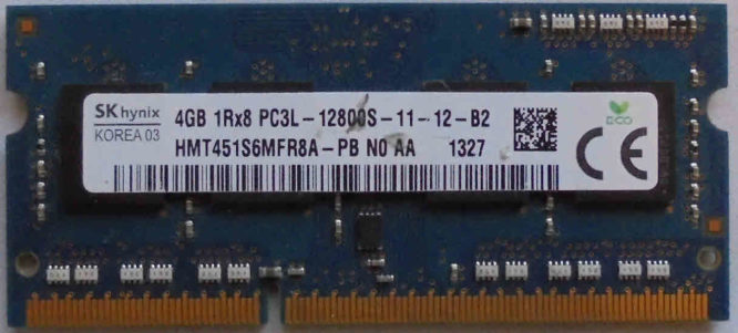 SK hynix 4GB 1Rx8 PC3L-12800S-11-12-B2