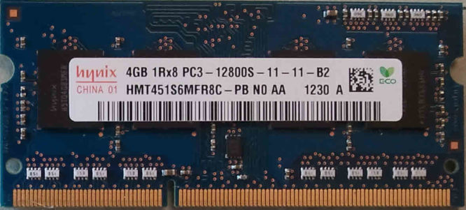 SKhynix 4GB 1Rx8 PC3-12800S-11-11-B2