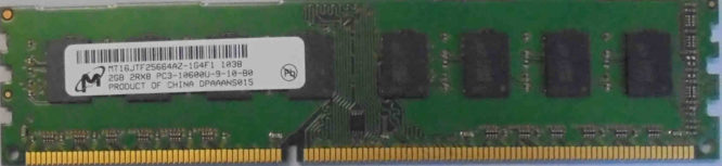 2GB 2Rx8 PC3-10600U-9-10-B0 Micron