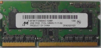 Micron 2GB 1Rx8 PC3L-12800S-11-11-B2