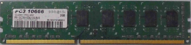 2GB PC3 10666   9-9-9