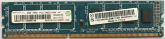 2GB 1Rx8 PC3-10600U-999  HF