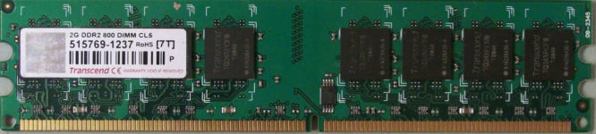 2G DDR2 800 DIMM CL5 Transcend