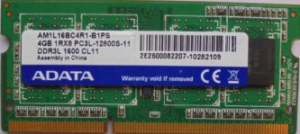 4GB PC3L-12800S ADATA