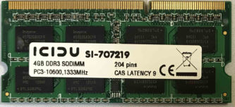 4GB PC3-10600S ICIDU