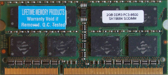 Lifetime 2GB DDR3 PC3-8500