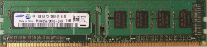 2GB 1Rx8 PC3-10600U-09-10-A0 Samsung