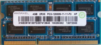 Ramaxel 4GB 2Rx8 PC3-12800S-11-11-F3