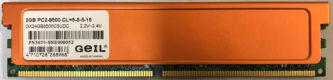 2GB 2Rx8 PC2-8500 Geil