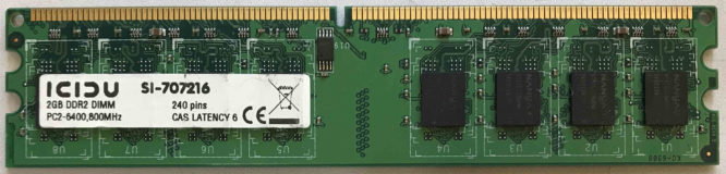 2GB 2Rx8 PC2-6400U Icidu