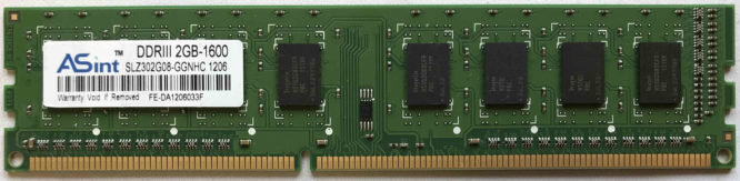 2GB 1Rx8 PC3-12800U ASint