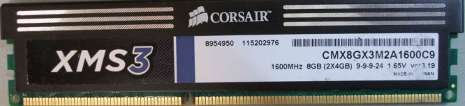 Corsair 4GB PC3-12800U 9-9-9-24