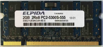 2GB 2Rx8 PC2-5300S-555 Elpida