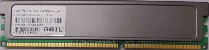 2GB 2Rx8 PC3-10600U-Geil