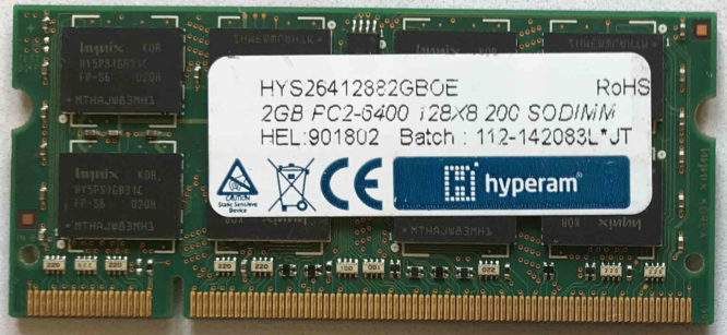 2GB 2Rx8 PC2-6400S Hyperam