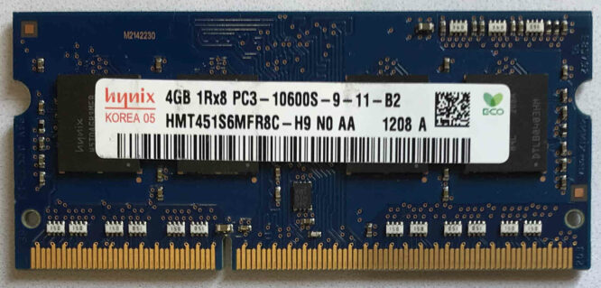 Hynix 4GB 1Rx8 PC3-10600S-9-11-B2