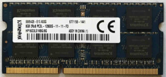 8GB 2Rx8 PC3L-12800S-11-11-F3 Kingston