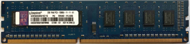 2GB 1Rx8 PC3-12800U-11-11-A1 Kingston