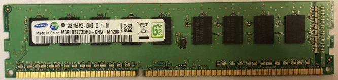 2GB 1Rx8 PC3-10600E-9-11-D1 Samsung