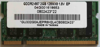 2GB 2Rx8 PC2-5300S-555 Unifosa