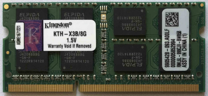 Kingston 8GB 2Rx8 PC3-10600S