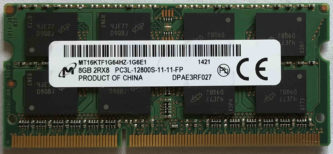 Micron 8GB 1Rx8 PC3L-12800S-11-11-FP
