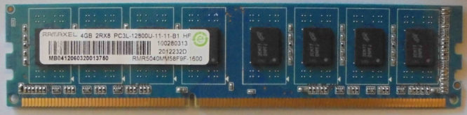 Ramaxel 4GB 2Rx8 PC3L-12800U-11-11-B1
