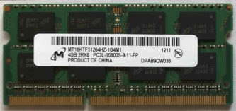 Micron 4GB 2Rx8 PC3L-10600S-9-11-FP