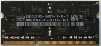 Hynix 8GB 2Rx8 PC3-12800S-11-12-F3