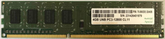 Apacer 4GB 1Rx8 PC3-12800U