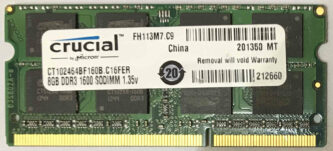 Crucial 8GB 2Rx8 PC3L-12800S