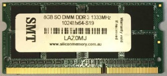 SiliconMemory 8GB 2Rx8 PC3-10600S