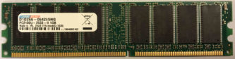 DaneElec 1GB PC2100U 266MHz 184pins