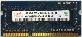 Hynix 1GB 1Rx8 PC3-10600S-9-10-B1