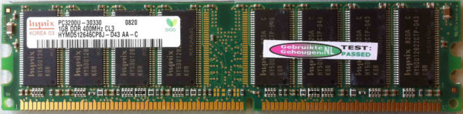 Hynix 1GB PC3200U 400MHz 184pins