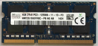 SKhynix 4GB 2Rx8 PC3-12800S-11-13-F3