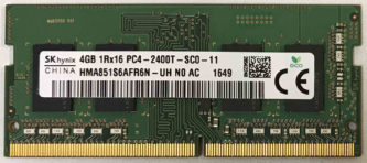 SKhynix 4GB 1Rx16 PC4-2400T-SC0-11