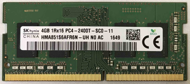 SKhynix 4GB 1Rx16 PC4-2400T-SC0-11