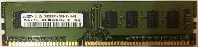 2GB 2Rx8 PC3-8500U-07-10-B0 Samsung