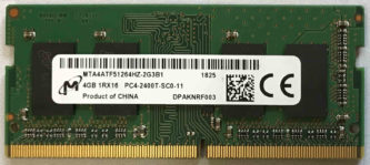 Micron 4GB 1Rx16 PC4-2400T-SC0-11