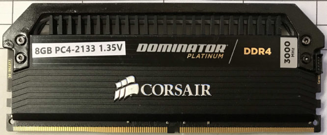 Corsair 8GB 2Rx8 PC4-2133 Dominator Platinum