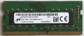 Micron 8GB 1Rx8 PC4-2666V-SA1-11