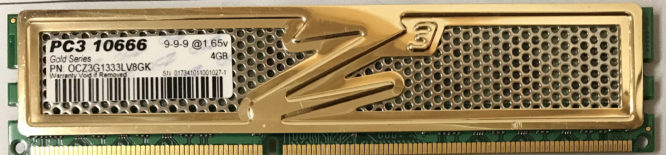 OCZ 4GB 2Rx8 PC3-10600U