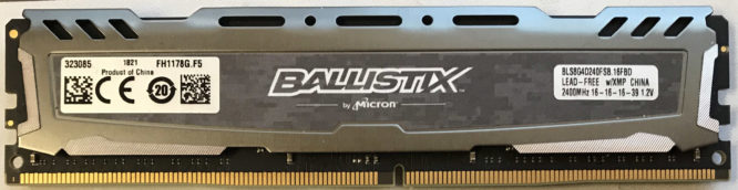 Micron 8GB 2Rx8 PC4-2400 Ballistix